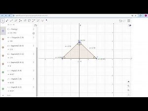 Draw obtuse isosceles triangle with Geogebra