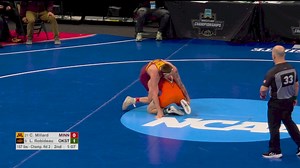 157 lb R16, Landon Robideau, Oklahoma State vs Charlie Millard, Minnesota