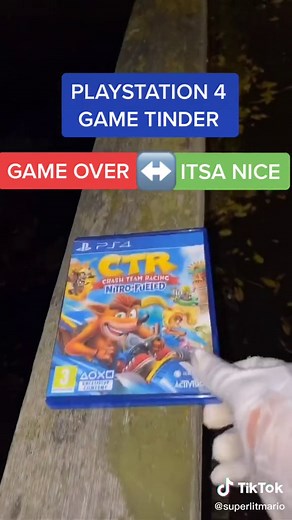 PLAYSTATION 4 GAME TINDER #fyp#foryoupage#superlitmario#supermario#ps4#tinder#game#reddeadredemption2 #crash#stunt#sike#godofwar#amongus#fortnite#meme
