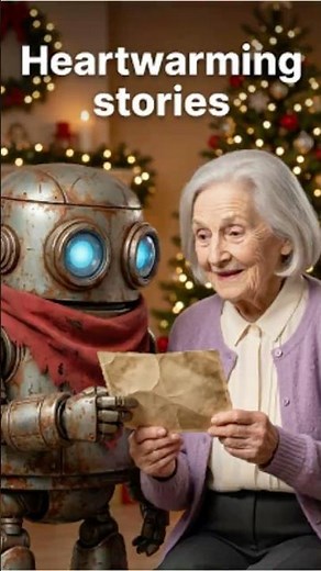 Emotional Bonds: Heartwarming stories between humans and Robot Unit 734 during the Christmas season.