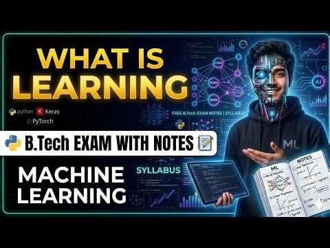 L1:- Learning in machine learning || Unit 1|| BTech || machine learning full course