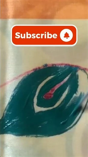 Fabric Painting For Saree full artwork #shorts #reels #trending #video #viral #tailoring #painting