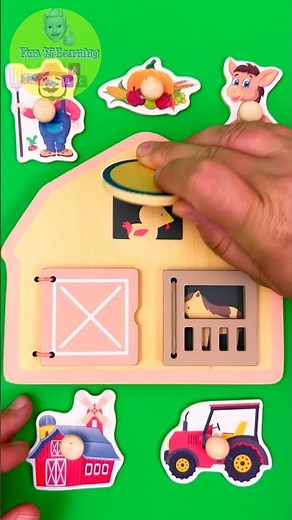 Who Is Inside the Barn? 🐔🐄🐴 Fun Farm Animals Surprise for Kids! #preschoollearning
