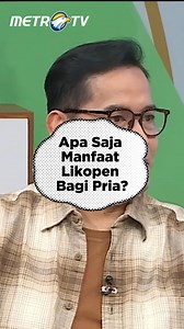 Apa saja manfaat Likopen bagi pria? Atur kualitas darah sekarang juga menggunakan teknologi laser, Dr Laser dari Gogomall. Kalian dapat hubungi ke nomor call center (021) 8082 1200, WhatsApp/SMS center 0812 8686 9090. Klik disini: visitme.id/fb-gohealthy Saksikan konten kesehatan yang menginspirasi di program #GoHealthyMetroTV melalui saluran TV serta channel YouTube Go Healthy. | Metro TV | Facebook