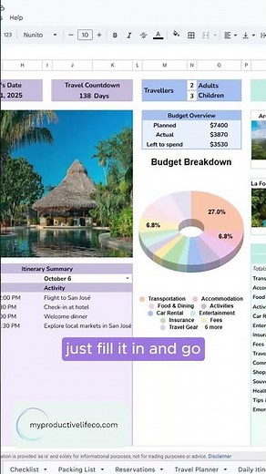 Build a Custom Travel Planner in Google Sheets | Step-by-Step Tutorial
