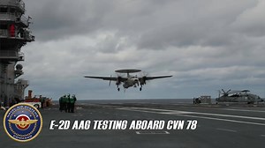 E-2D Advanced Hawkeye tests Advanced Arresting Gear aboard USS Gerald R. Ford This testing represents how the hardwork and collaboration of the Aircraft Launch and Recovery Equipment Program Office at #NAVAIR and the fleet are making an impact on naval aviation readiness. #NavyReadiness #MakeAnImpact | Naval Air Systems Command (NAVAIR)