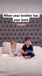 Big brother steps in with perfectly timed support