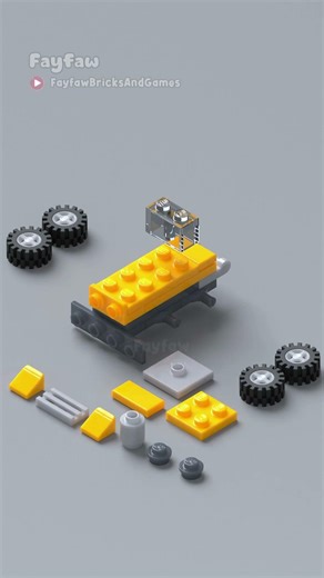 How to build tractor from lego #lego #tractor #satisfying