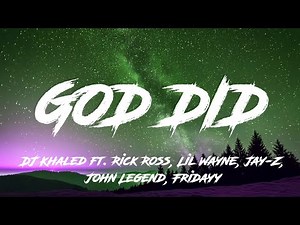 DJ Khaled - GOD DID (Lyrics/Letra) ft Rick Ross Lil Wayne Jay-Z John Legend