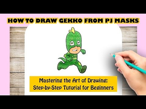 How To Draw Gekko From PJ Masks