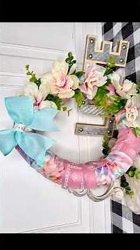 Dollar Tree POOL NOODLE Hack - Floral Wreath