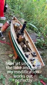 Turn steam engine into a lake steam boat #diy#steam engine#steam ship