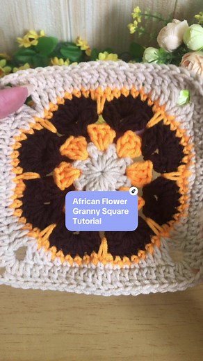 Learn How to Crochet African Flower Granny Square