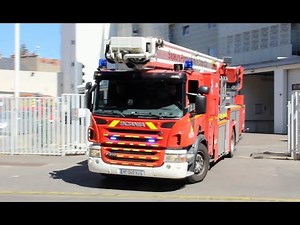 [SDIS 21] Sapeurs-Pompiers Dijon BEA 32 en urgence // Dijon Fire Service Aerial Ladder Platform