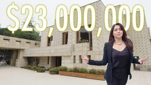 Welcome to the Ennis House, one of the most legendary homes in L.A.'s Los Feliz neighborhood. At $23M, this Mayan-revival Frank Lloyd Wright house has been featured in movies like ‘Blade Runner’ and is full of furniture designed by Wright himself. Join real estate agent Rayni Williams as she takes you on a tour of the entire house. | Open Door
