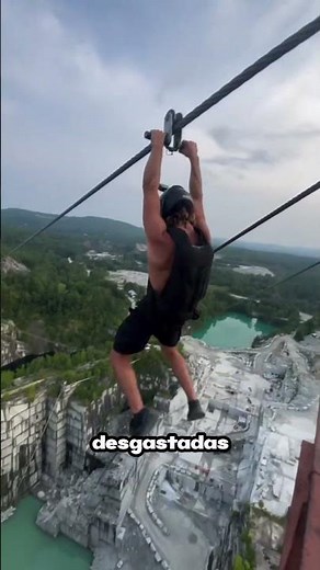 La tirolesa estaba oxidada y la probó #alizasehar