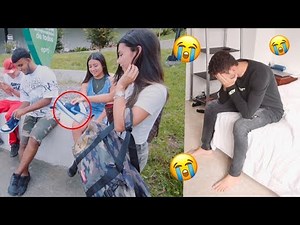 My BOYFRIEND'S reaction to giving away ALL his SNEAKERS *cries*