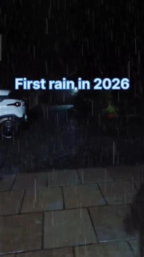 first rain In 2026 🌧 #rainfall