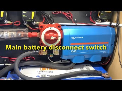 How to use main battery on/off switch on Victron Lynx Power In. We do this for all customers!