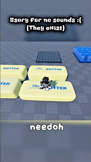 Making ASMR needoh tower game on Roblox 🧈 #roblox #needoh #asmr