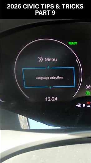 2026 Civic - How Do I Customize the Dash Display?