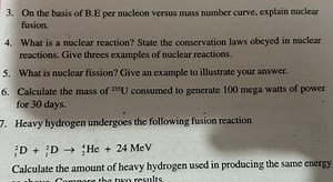 3. On the basis of B.E per nucleon versus mass number curve, ex... | Filo