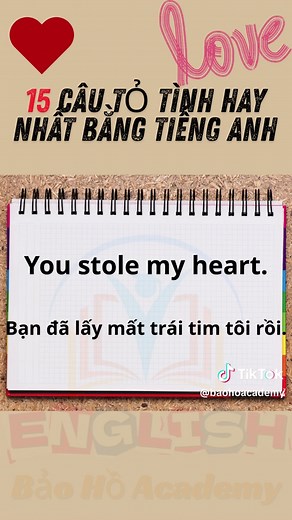 15 Câu Tỏ Tình Hay Nhất Bằng Tiếng Anh