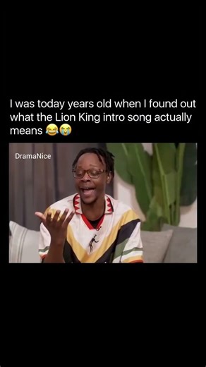 The meaning of Lion King Song 😅#funny