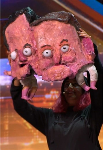 Papier-Mâché Ant & Dec on Britain's Got Talent