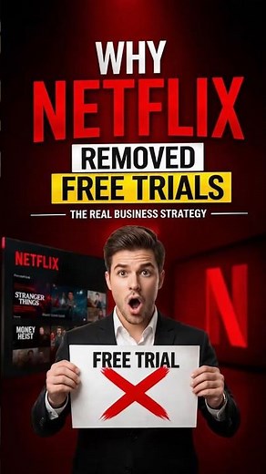 Why Netflix Removed Free Trials 🤯 | The Real Business Strategy Explained #shorts
