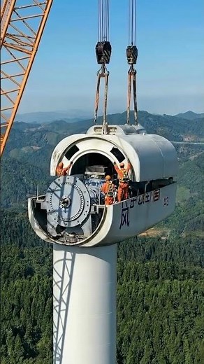 How Giant Wind Turbine Generators Are Installed at Extreme Heights | Mega Engineering