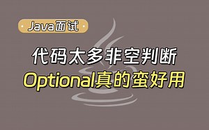 【Java面试最新】代码中太多的非空判断？Optional真的蛮好用的！_哔哩哔哩_bilibili