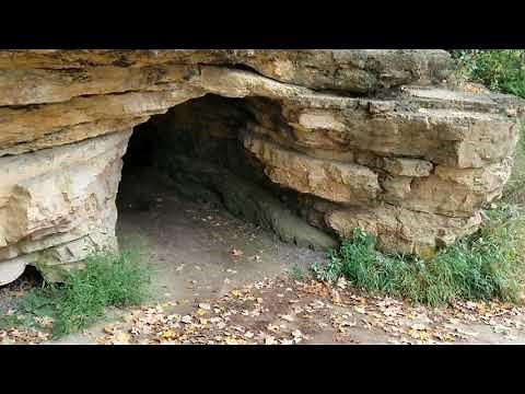 Exploring Devil's Cave at Red Oak Nature Center