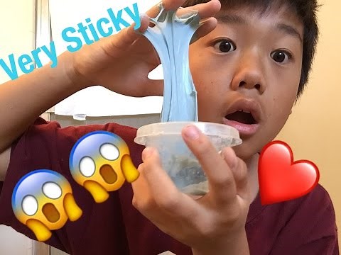 How to make your slime very sticky!!!😱