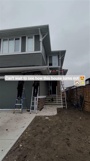 Lighting up a home in Chestermere, AB! Call us or visit our website www.rockyviewlighting.ca