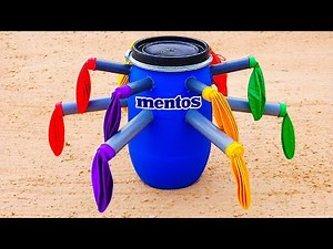 EXPERIMENT: Big Tooothpaste Eruption from Coca Cola, Sprite, Fanta and MENTOS