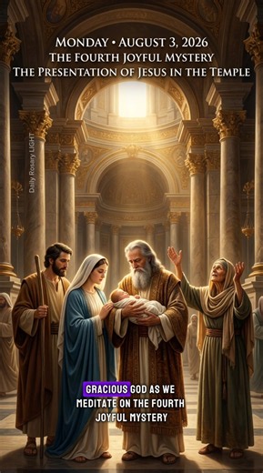Today Rosary ✨ The Presentation of Jesus in the Temple | Prayer for Children Dedicated to God