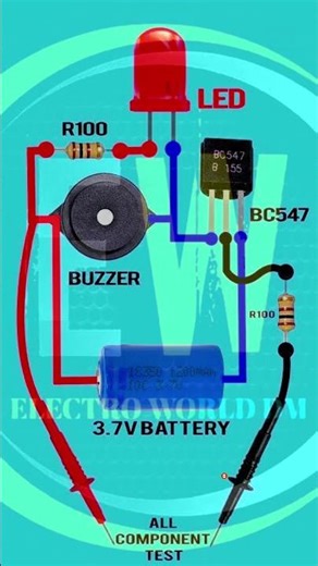 🧠⚡ All Electronic Component Tester 🔋| Simple Transistor Circuit | BC547 | DIY Electronics Project 💡