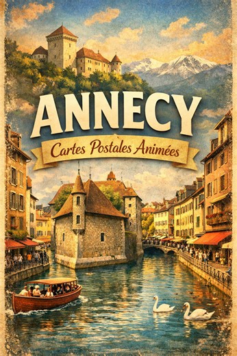 Annecy : Cartes Postales Animées et Histoires Visuelles