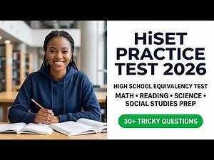 Pass The 2026 HiSET Exam Fast Complete Practice Test Math Reading Science Social Studies