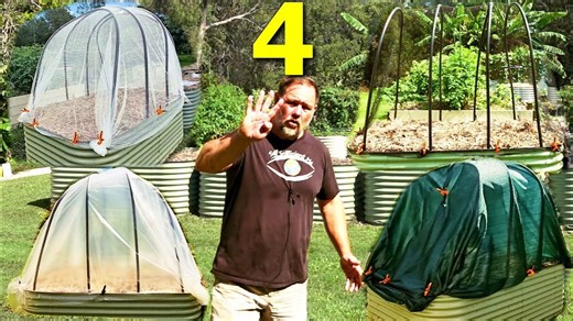4 easy raised garden bed covers using one reusable frame | Ultimate plant protection DIY