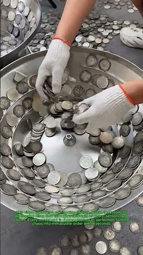 Coin Sorting Machine Precision: Inside Coin Sorting Factory in Action