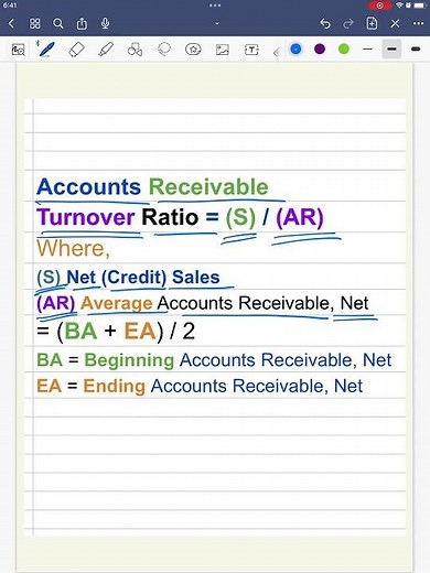 Accounts Receivable Turnover Ratio 101
