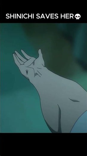 SHINICHI SAVES HER💀 #anime #animeedit #parasyte #parasytethemaxim #vijaythalapathy