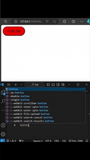 Change button colour on clicking in html css #python #pythontricks #html #htmlcss #css
