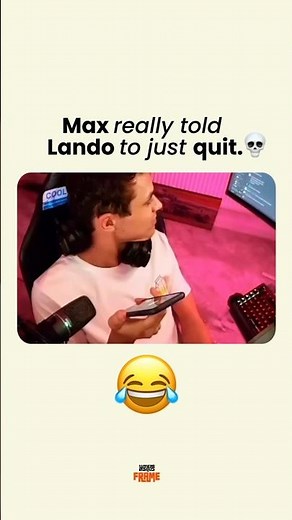 Lando Norris gets roasted by Max Verstappen on stream #f1 #landonorris #maxverstappen #savage