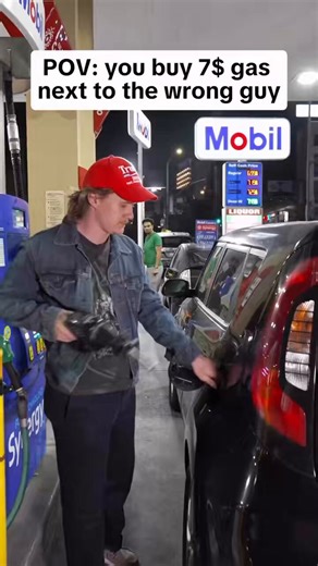 Maybe don’t wear the red hat when getting gas —