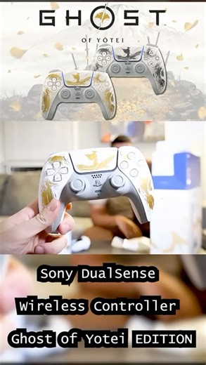 Sony Dual-sense wireless controller GHOST OF YOTEI edition unboxing #gaming #shortsfeed #ps5 #unbox