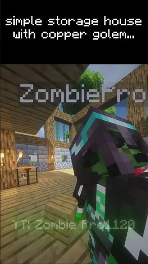 How to Build a COPPER GOLEM STORAGE HOUSE in Minecraft!