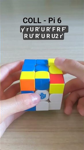 How to solve the COLL Pi 6 case with an algorithm. With Rubik's cube notation